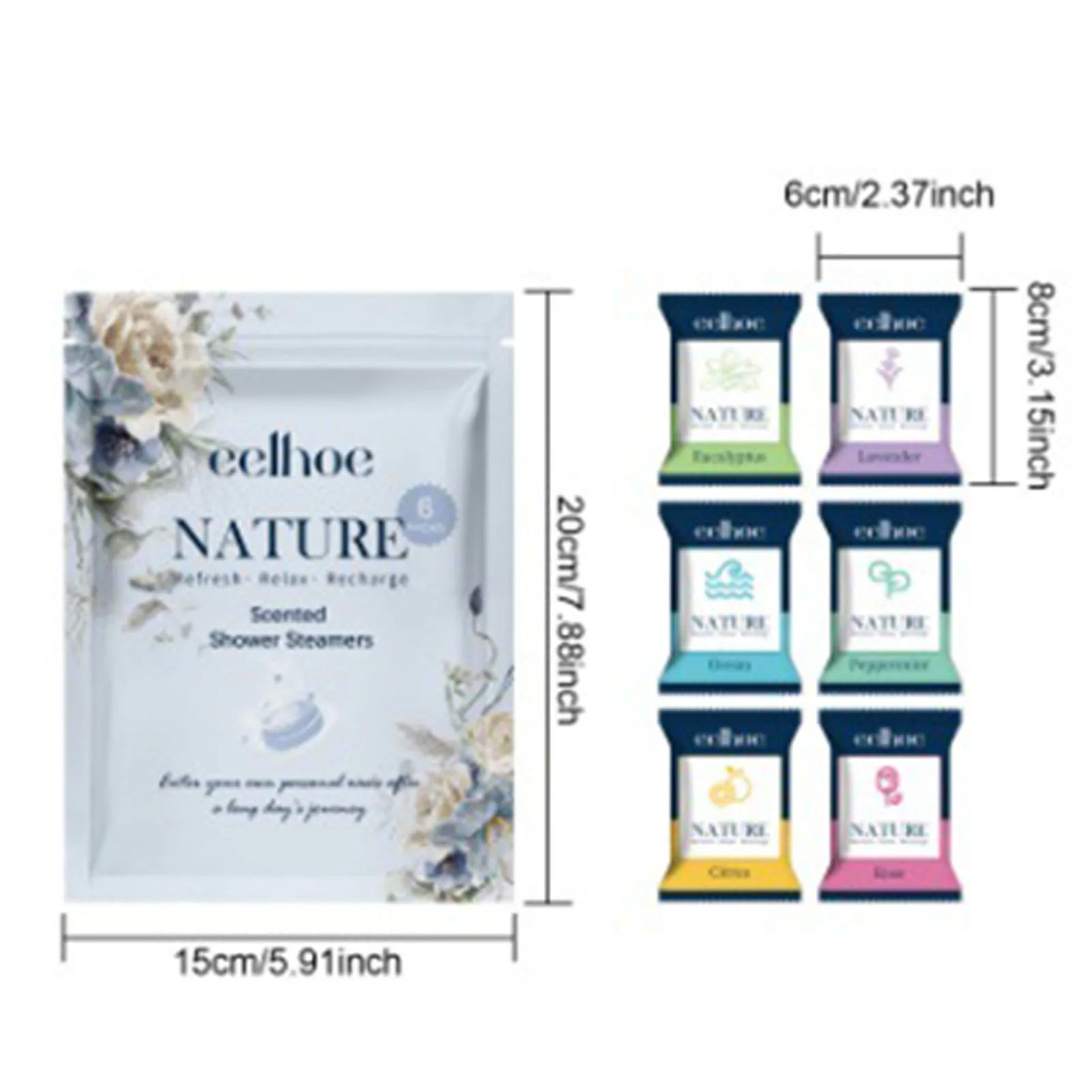 6 - Piece Aromatherapy Shower Steamers – Essential Oil Tablets - Onlytenbucks.com