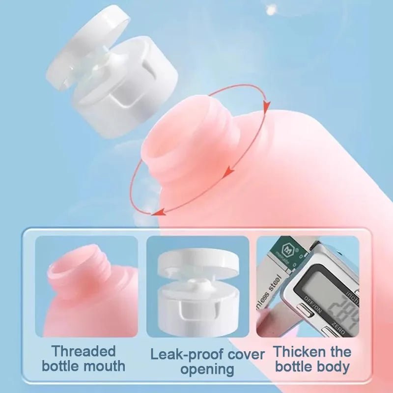 60ml Silicone Travel Bottles – Refillable Leakproof Toiletry Container - Onlytenbucks.com