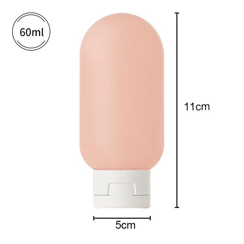 60ml Silicone Travel Bottles – Refillable Leakproof Toiletry Container - Onlytenbucks.com