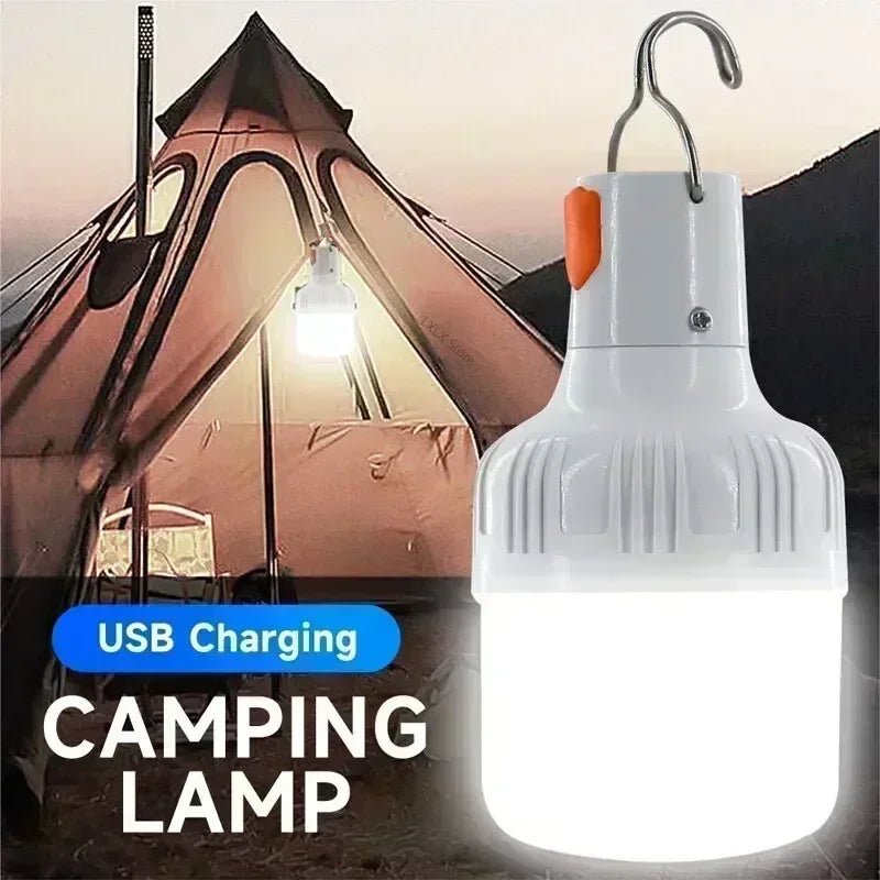 60W Rechargeable LED Emergency Light – USB Camping Lantern for Outdoors, Night Markets, and Power Outages - Onlytenbucks.com