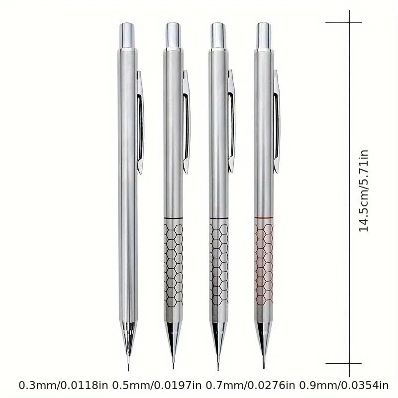 7 - Piece Metal Mechanical Pencil Set - Onlytenbucks.com