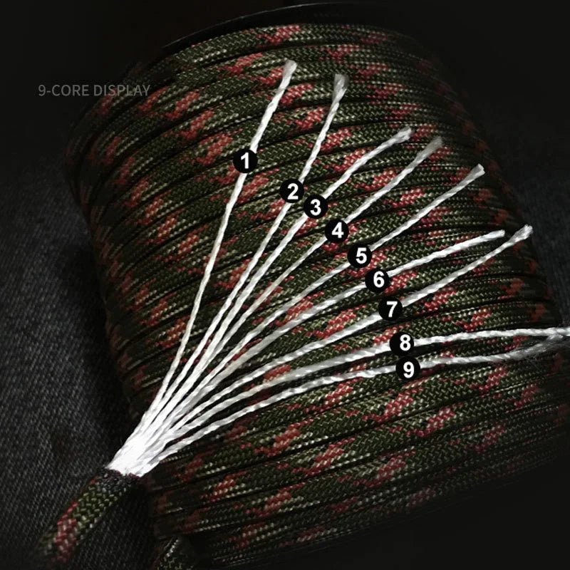 9-Core 650lb Paracord – 31m Tactical Survival Rope for Outdoor and DIY Use - Onlytenbucks.com