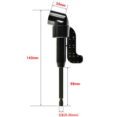 STONEGO 105 Degree Angle Extension Screw Driver Socket Holder | For Tight Spaces and Har detail view