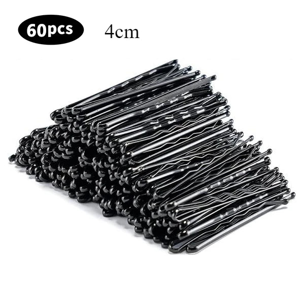 50/60pcs Simple Black Hair Clips For Girls Bobby Pins Invisible Wave Curly Bride Disposa detail view