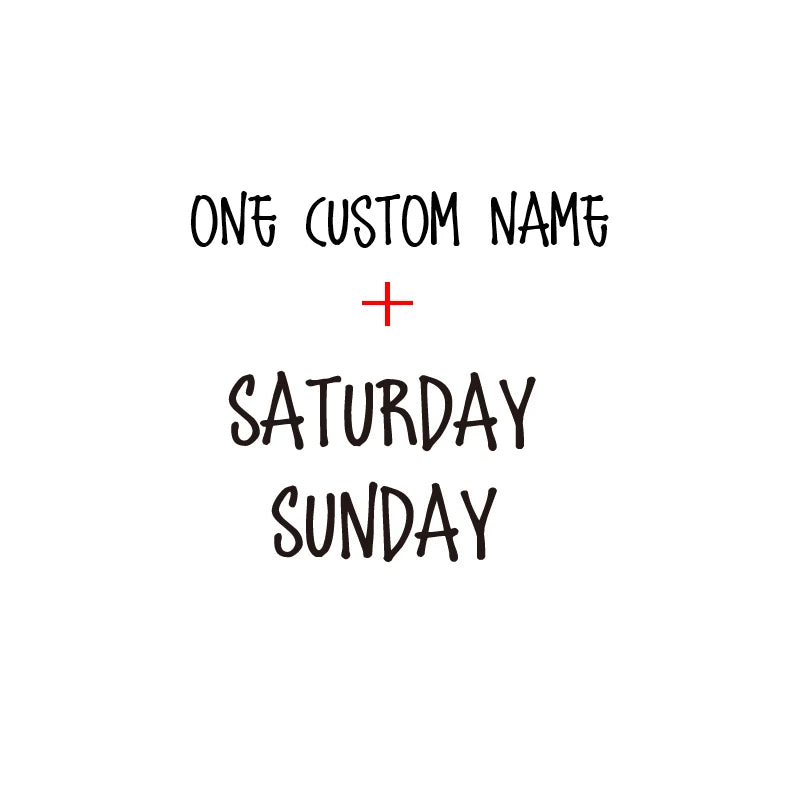 Days of the Week Labels | Personalized Vinyl Decals for Drawer and Storage Organizati alternate view