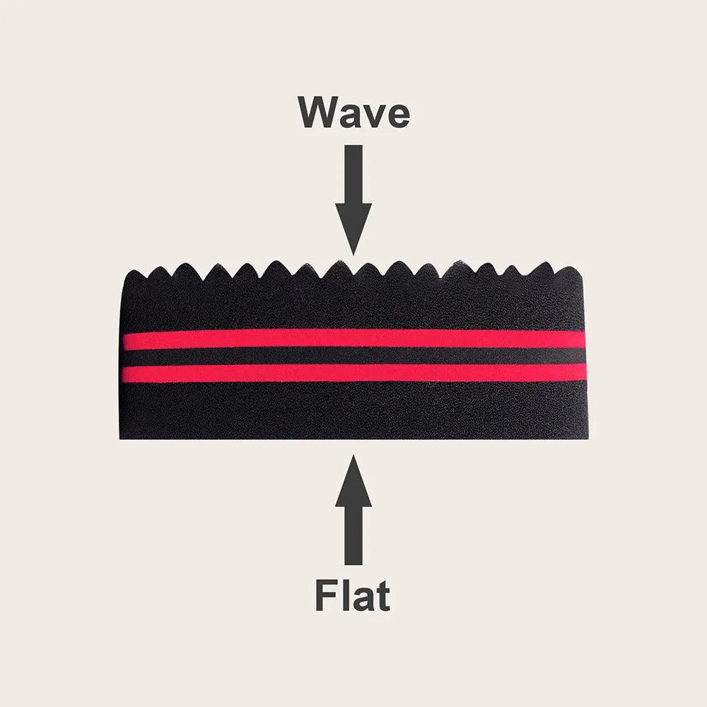 Oval Double-Sided Magic Twisted Hairbrush Sponge Brush For Natural Afro Coil Wave Drea close-up view