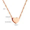 LUXUKISSKIDS Fashion Collier Simple Heart Girls Pendant Necklace Small Love Shape Sta alternate view