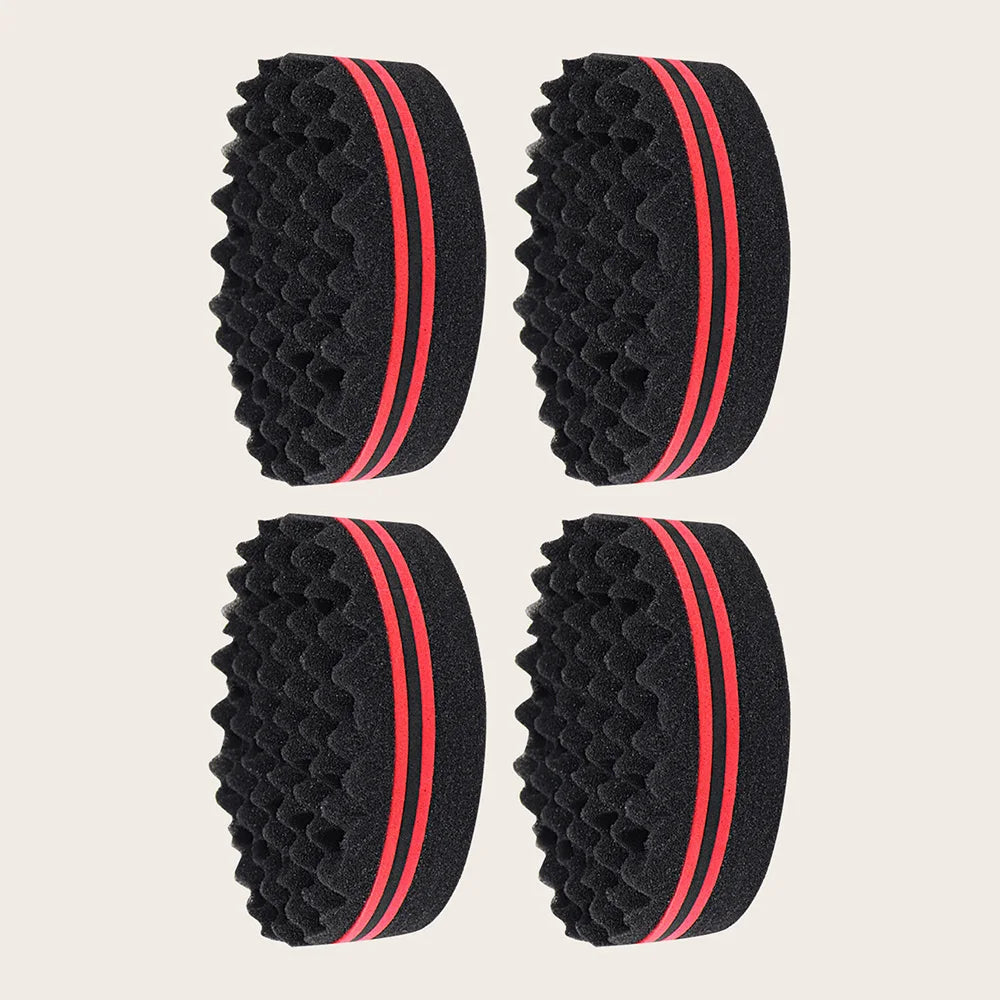 Oval Double-Sided Magic Twisted Hairbrush Sponge Brush For Natural Afro Coil Wave Dre lifestyle view