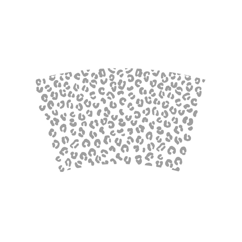 Leopard Pattern Full Wrap Vinyl Sticker for 24 oz Cold Cup | Cheetah Coffee Cup Decal lifestyle view