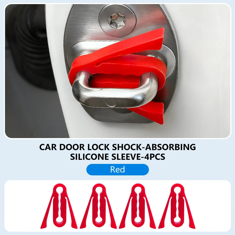 SEAMETAL Car Door Shock Absorber Universal Car Door Buckle Soundproof Deadener Damper lifestyle view