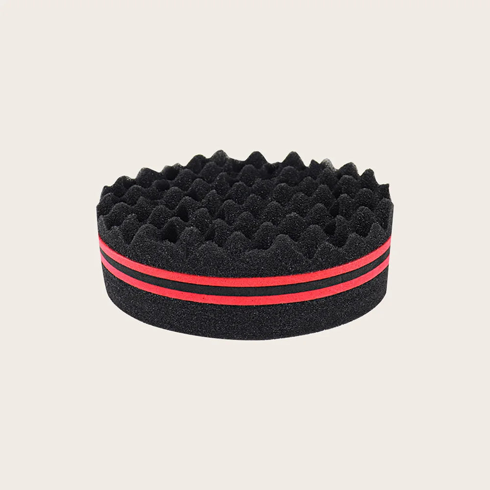 Oval Double-Sided Magic Twisted Hairbrush Sponge Brush For Natural Afro Coil Wave Dread detail view