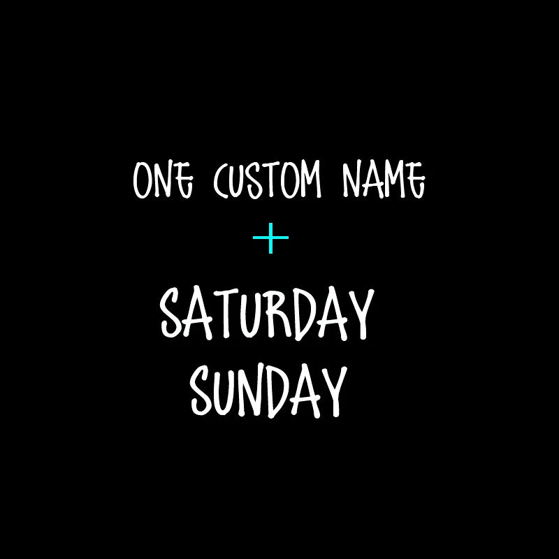 Days of the Week Labels | Personalized Vinyl Decals for Drawer and Storage Organiza additional angle