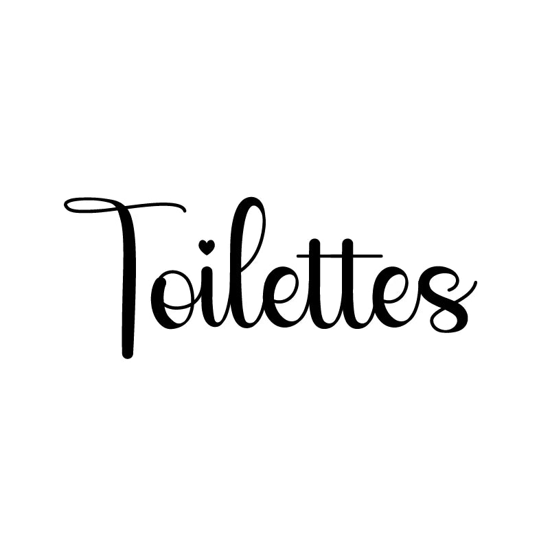 French Wedding Directional Sign Stickers | Baptism Party Personalized Vinyl Decals close-up view