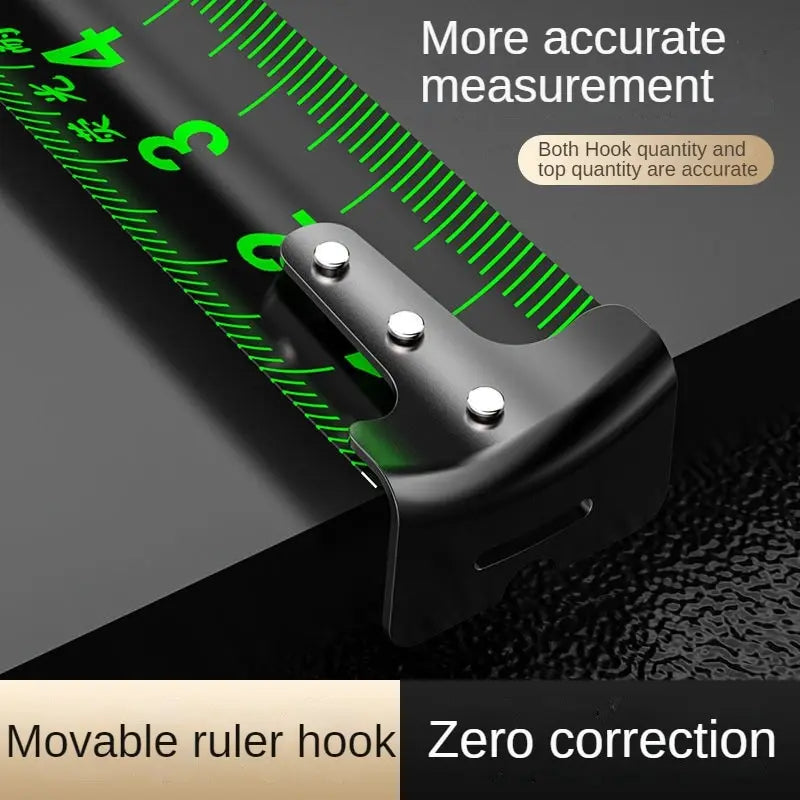 Self Locking Fluorescent Steel Tape Measure | High Precision Waterproof Measuring Too alternate view