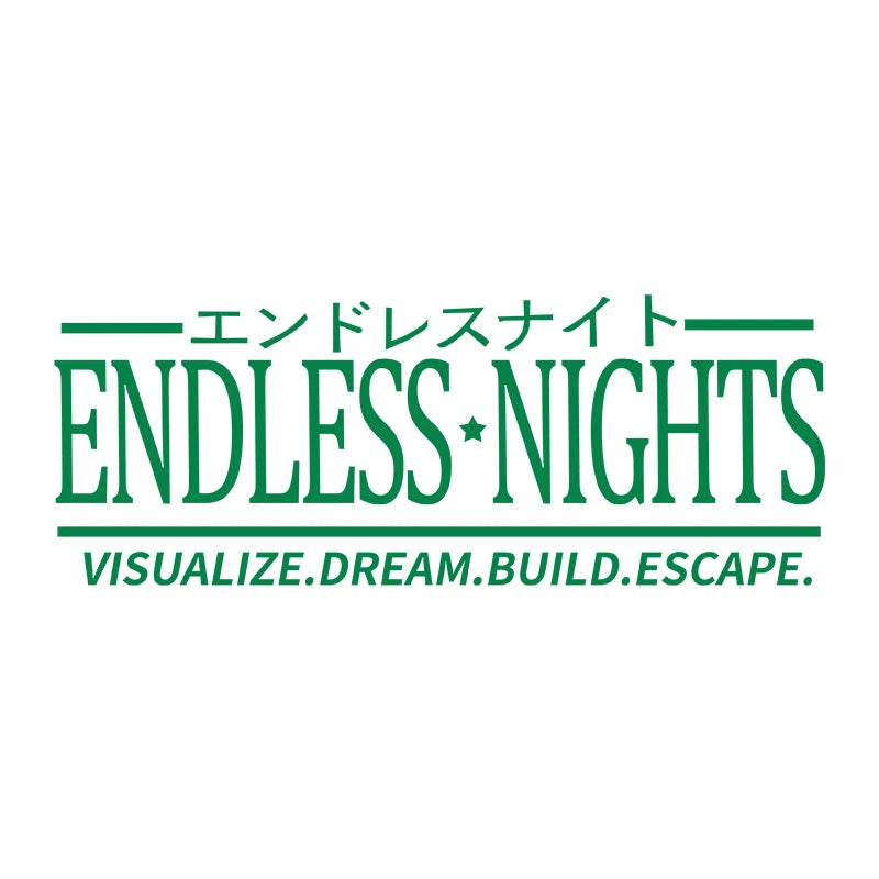 Endless Nights Japanese Vinyl Sticker | JDM Drift Stance Anime Decal for Car Window B alternate view