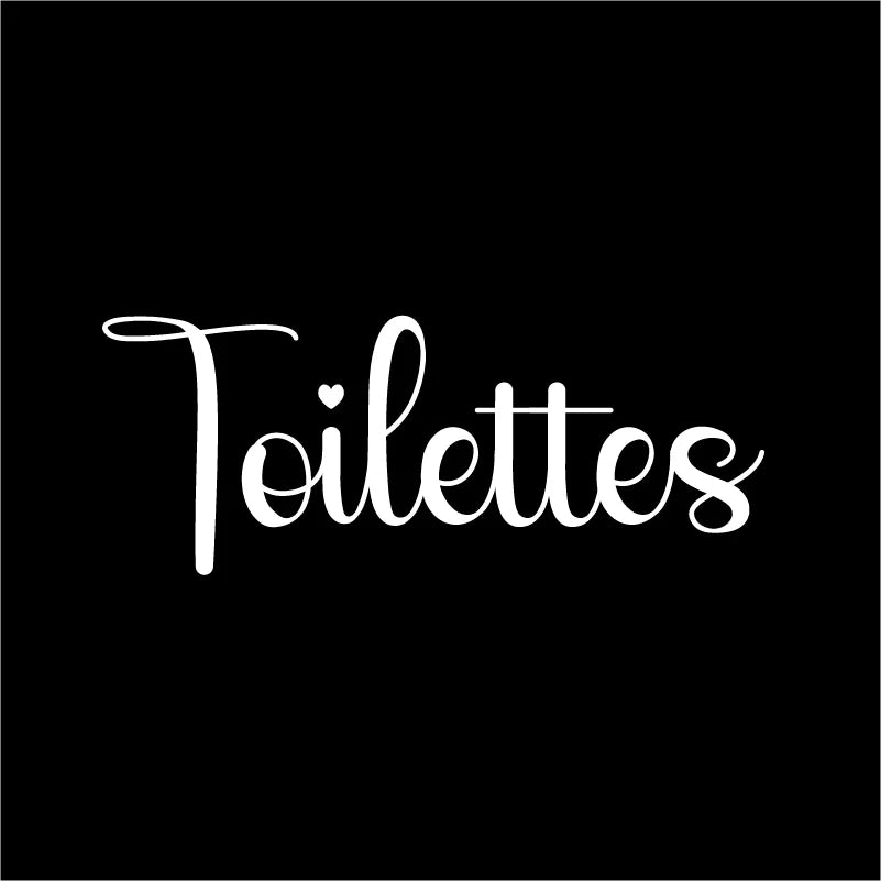 French Wedding Directional Sign Stickers | Baptism Party Personalized Vinyl Decals detail view