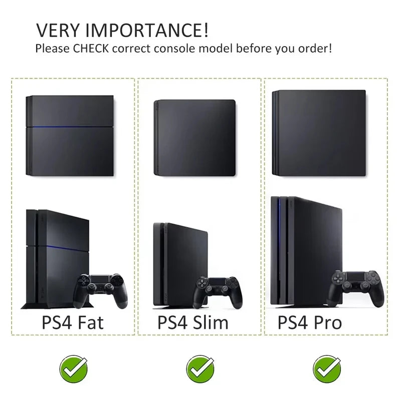 DATA FROG Cooling Bracket Vertical Stand For PS4/PS4 Pro/PS4 Slim Console Dock Cradle lifestyle view