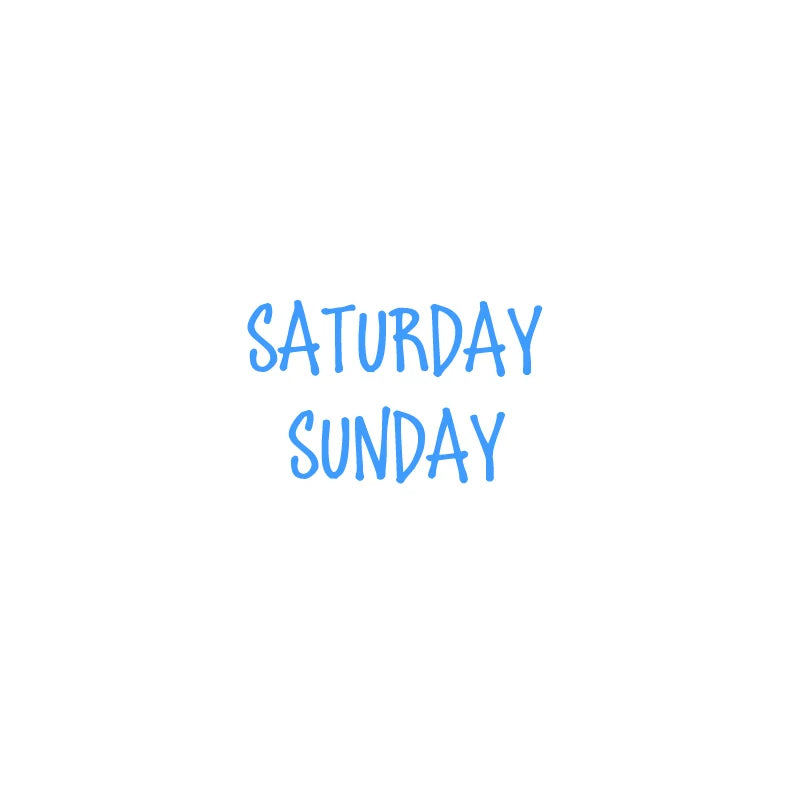 Days of the Week Labels | Personalized Vinyl Decals for Drawer and Storage Organiza additional angle