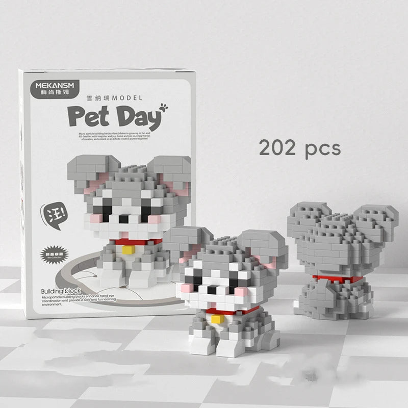 18 in 1 Pet Animal Building Blocks Set | Kids Educational Toy close-up view