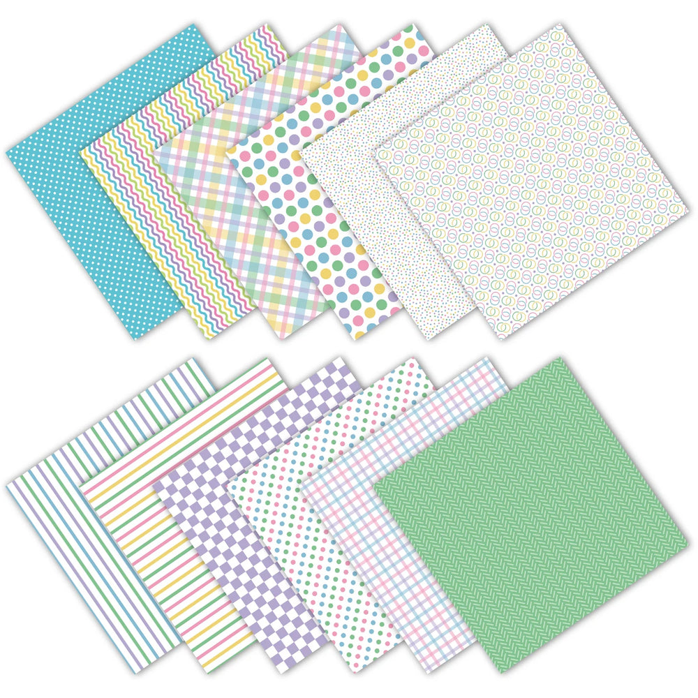 12pcs Easter Scrapbook Paper Set | Decorative Crafting Paper for DIY Arts, Journaling alternate view