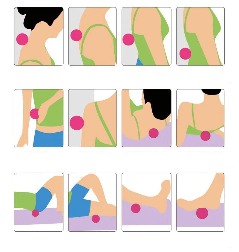 EPP Massage Ball Set | Peanut Fascia Ball for Trigger Point Therapy and Muscle Reli additional angle