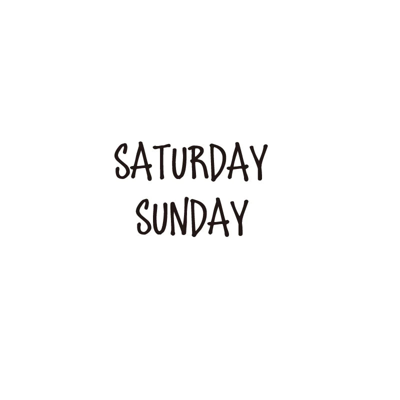 Days of the Week Labels | Personalized Vinyl Decals for Drawer and Storage Organizati alternate view