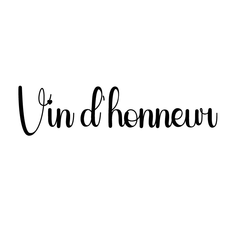 French Wedding Directional Sign Stickers | Baptism Party Personalized Vinyl Decals close-up view
