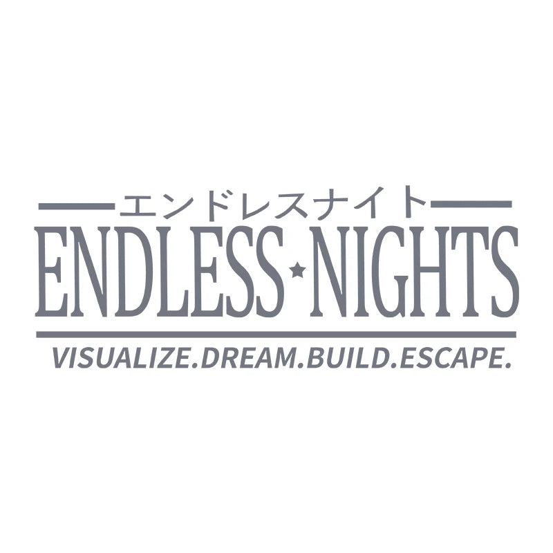 Endless Nights Japanese Vinyl Sticker | JDM Drift Stance Anime Decal for Car Window B alternate view