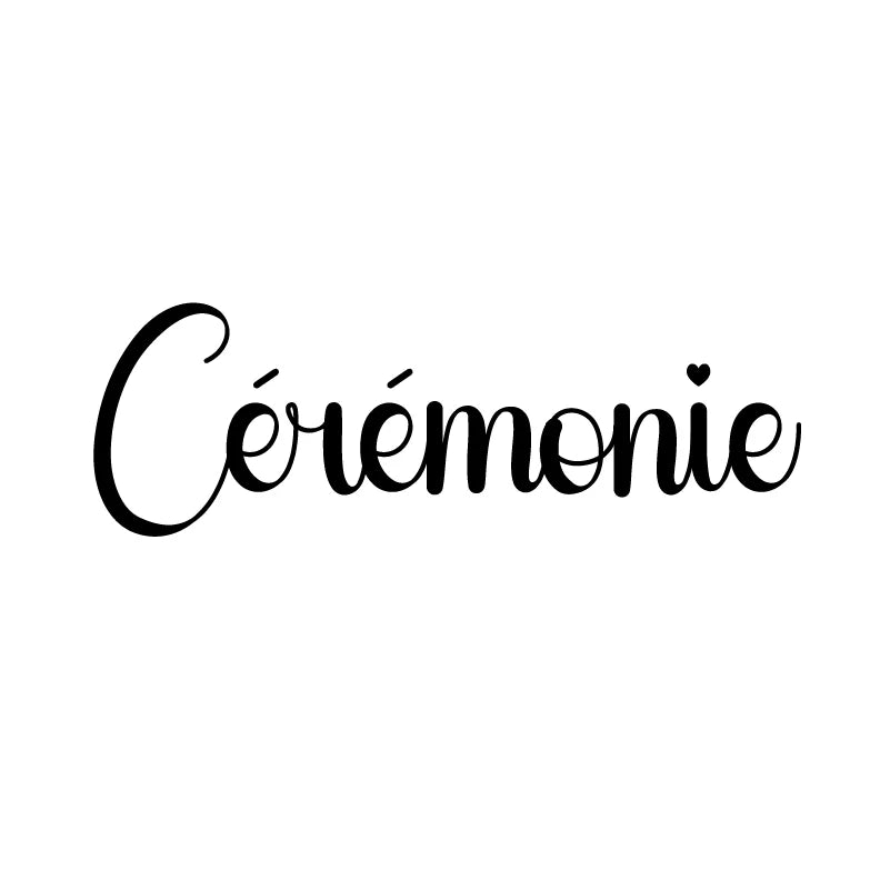 French Wedding Directional Sign Stickers | Baptism Party Personalized Vinyl Decals additional angle