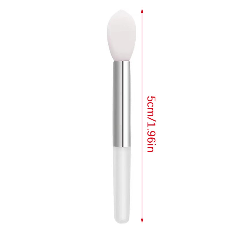 Silicone Lip Balm Brush with Sucker Dust Cover | Portable Makeup Applicator additional angle