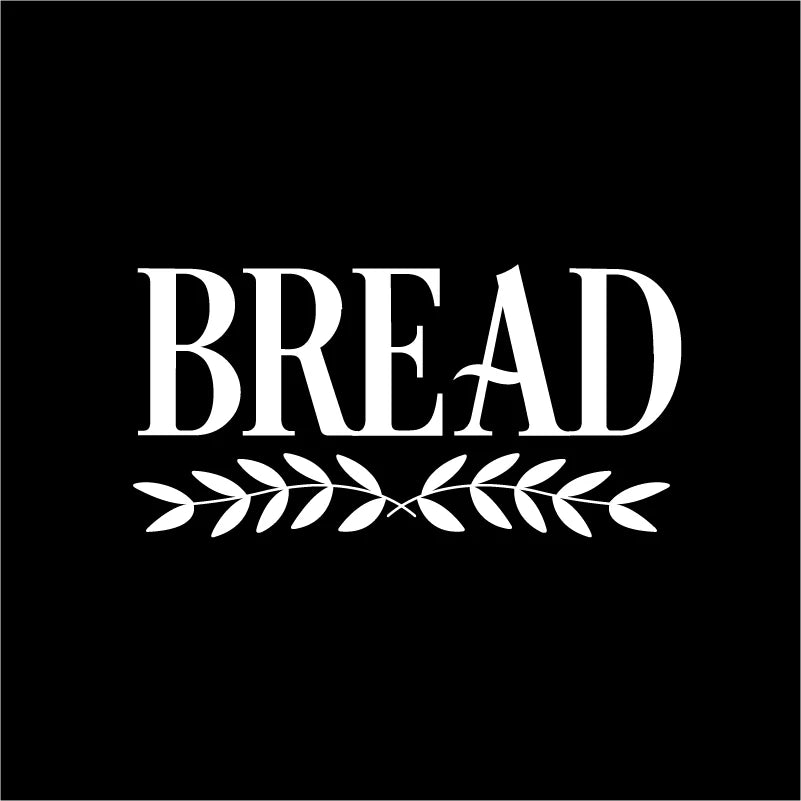 Farmhouse Bread Box Sticker | Kitchen Pantry Label Decal detail view