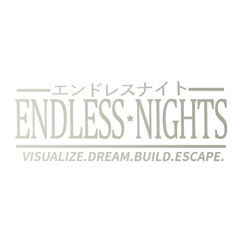 Endless Nights Japanese Vinyl Sticker | JDM Drift Stance Anime Decal for Car Window Bump detail view