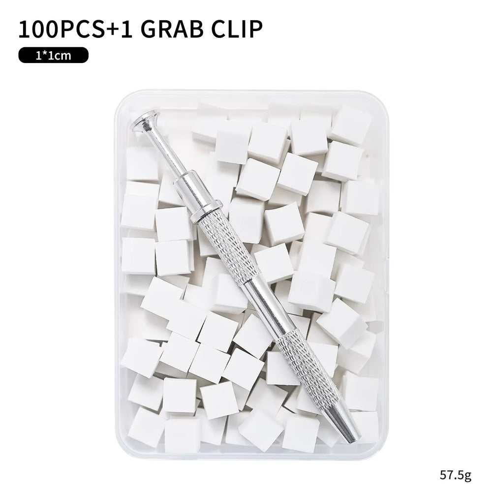 100pcs Gradient Sponge Brush Nail Art Sponge Set for DIY Nail Art Gel Polish Brush Glitter Powder Ma