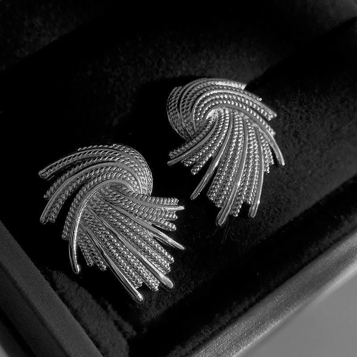 Geometric Gold Drop Earrings Zinc Alloy