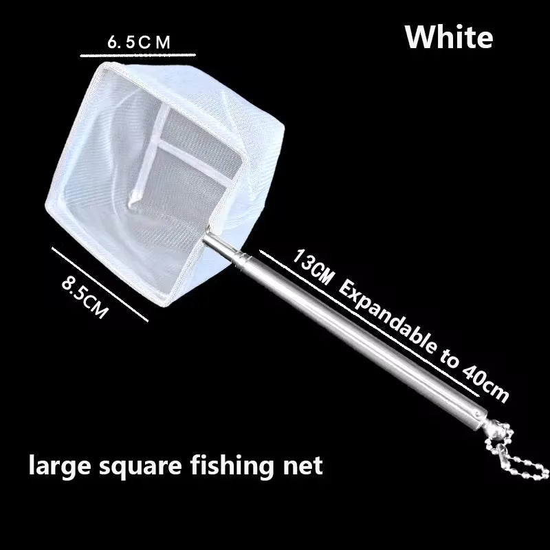 Small Fish and Shrimp Net | Stainless Steel Aquarium Cleaning Tool additional angle