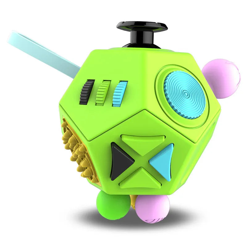 12 Sides Fidget Cube | Anti Stress Sensory Toy for Focus and Calm detail view