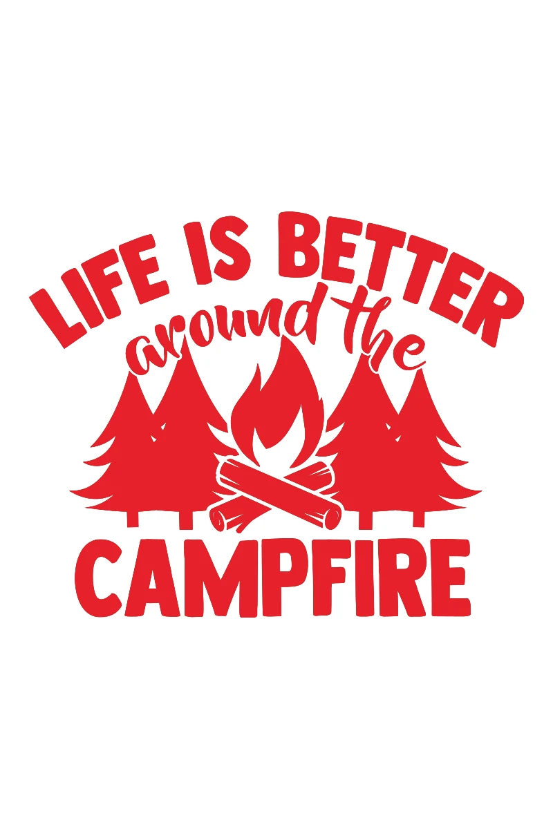 Camp Life Vinyl Decal Bundle | Camper Door Window Sticker for Laptop Water Bottle additional angle