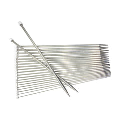 2-8mm 25cm/35cm Stainless steel Straight Knitting Needles Crochet Hook DIY Sweater wea close-up view