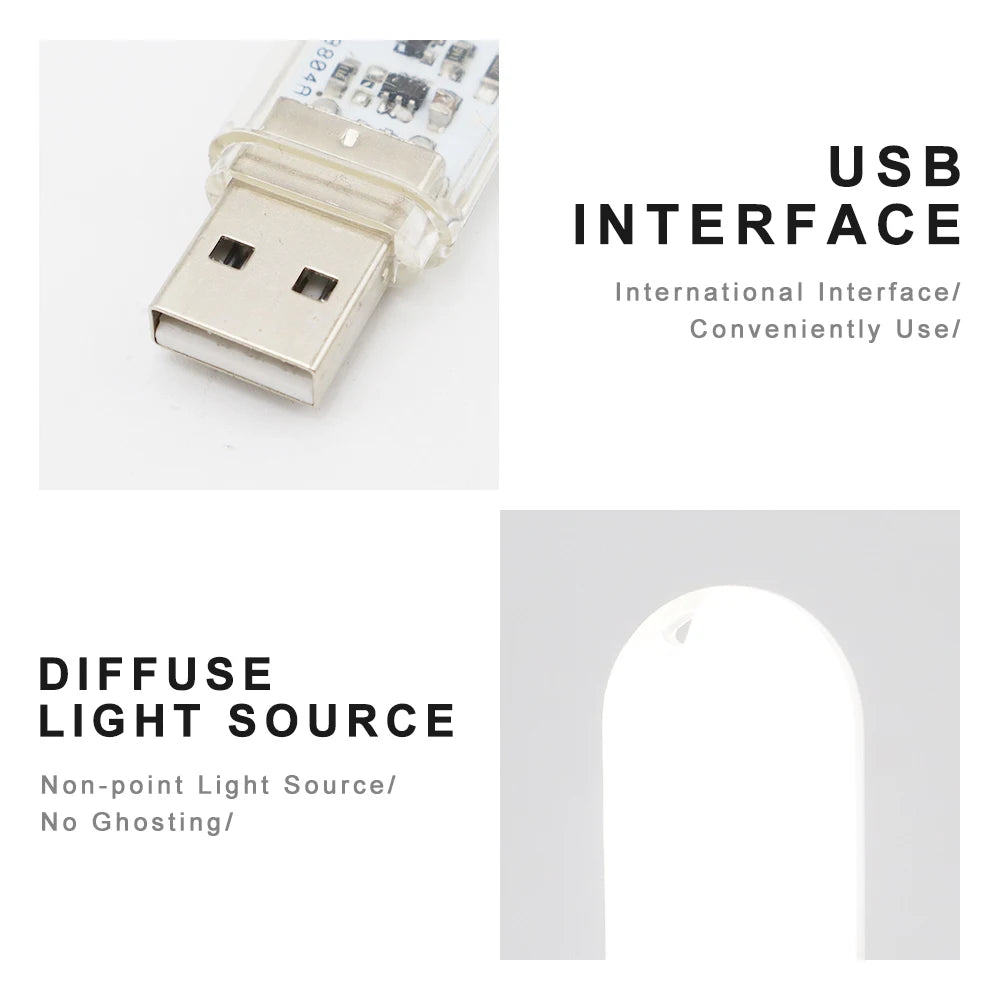 Portable USB LED Book Light | Touch Switch Reading Lamp detail view