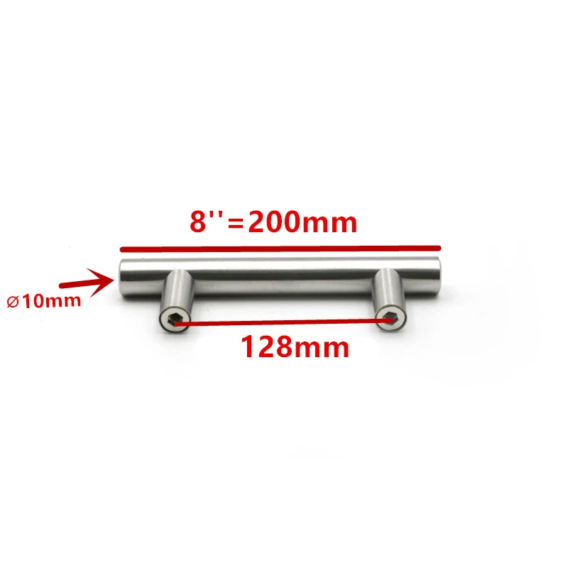 Modern Gold Brushed Straight Cupboard Handles Knobs additional angle