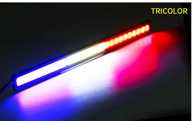 4x Universal Vehicle LED Strip 17CM COB Car DRL Daytime Running Light | Waterproof 12 lifestyle view