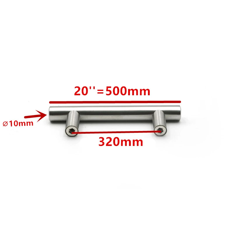 Modern Gold Brushed Straight Cupboard Handles Knobs detail view