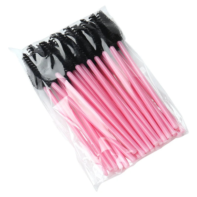 50pcs Eyelash Eyebrow Brush Water Drop Shape Nylon Eyelash Extension Applicator Lashes Makeup Brushes Beauty Tools Mascara Wand