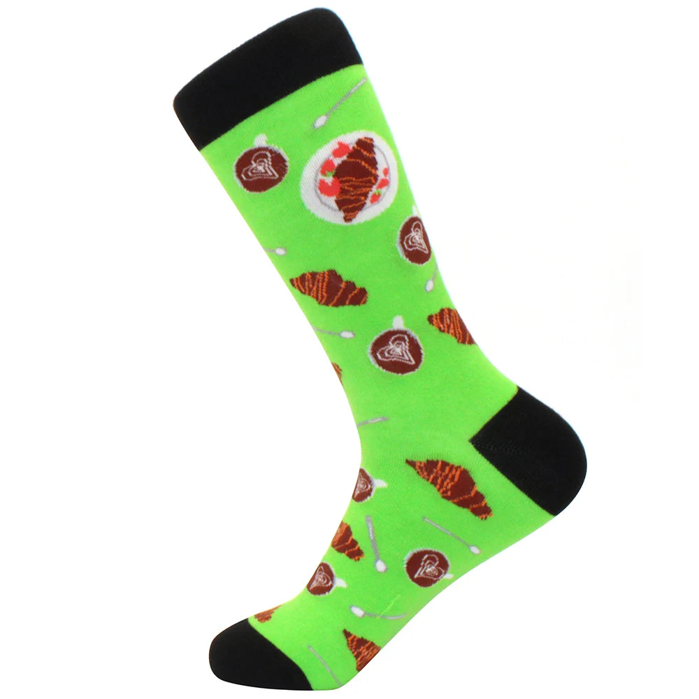 Sock Combed Cotton Funny Men's Big Size Crew Harajuku Hip Hop Thick Long Socks alternate view