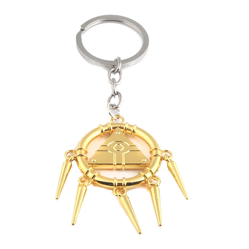 Anime Yu-Gi-Oh Necklace Yugi Muto Big Size 3D Millenium Puzzle Millennium Wheel Wisdo lifestyle view