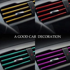 10 Pcs Car Air Vent Grille Decoration Trim Sticker U Style Air Conditioner Outlet Dec alternate view