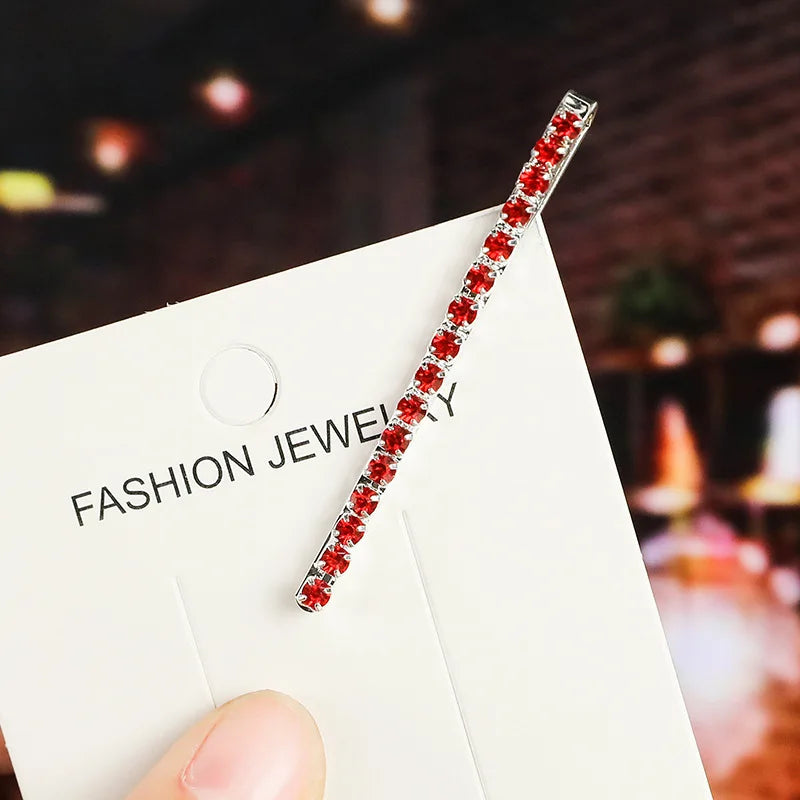 2020 New Elegant Rhinestone Hairpins Women Girls Hair Clips Pin Accessories Hair Ornamen detail view