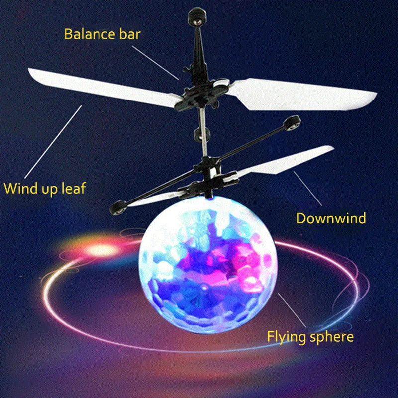 Led Light Luminous Flying Ball Toys Electric Float Flight Balls Electronic Infrared I lifestyle view