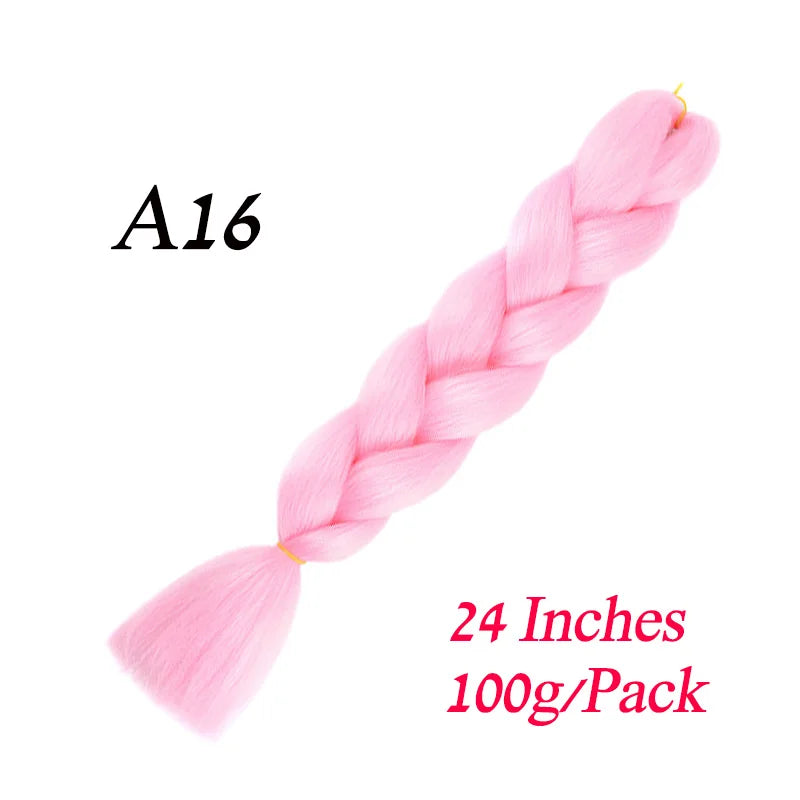 Lihui Pre Stretched Jumbo Braid Hair Extensions 24 inch | Kanekalon Synthetic Hair for African Braids
