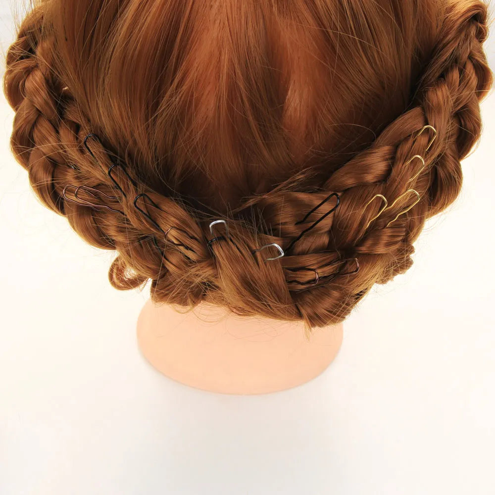 5/7cm 20Pcs U Shaped Hairpin Hair Clips Bobby Pins Metal Barrette Women Modeling Tools B detail view